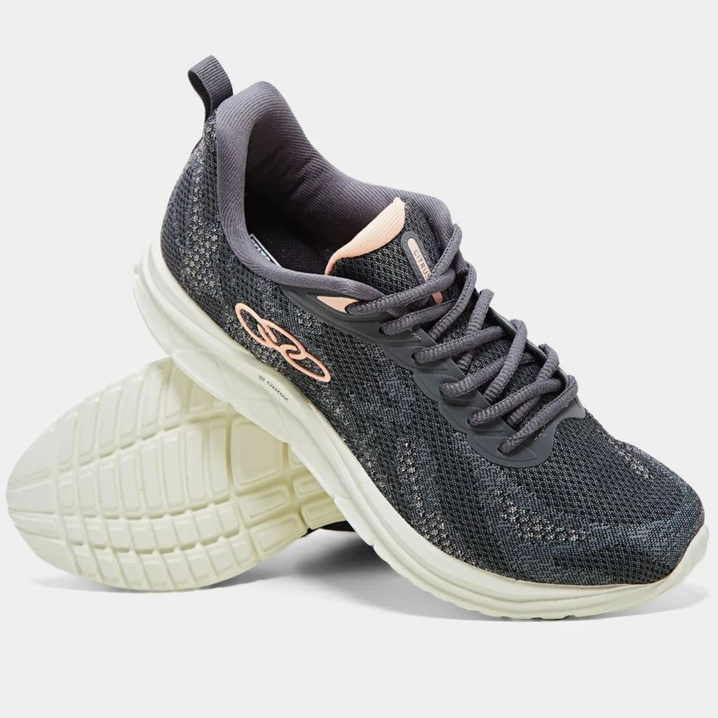 Tênis Olympikus Citrus 2 Feminino - Chumbo em Oferta na Shopee