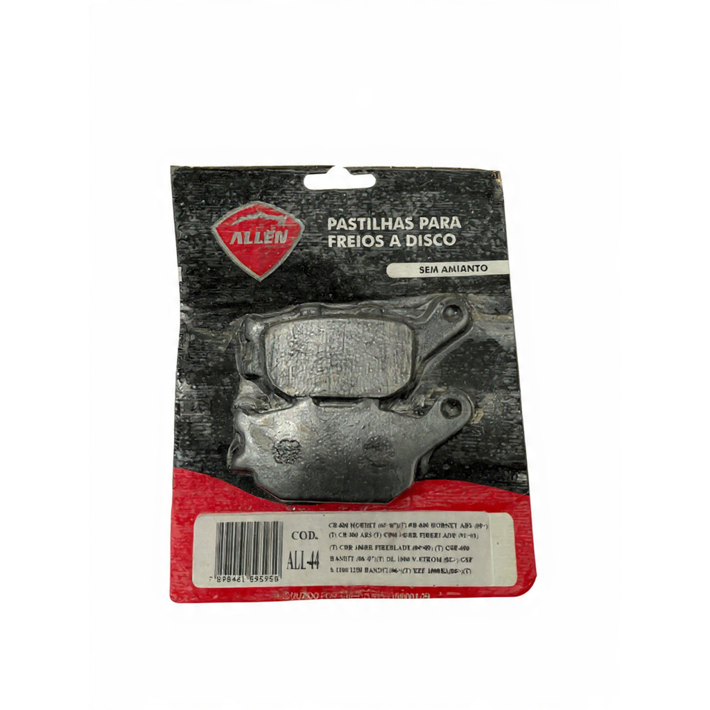 Pastilha Freio Traseira Allen ALL-44 CB300 XRE300 Hornet XJ6 FZ6 NC700 MT07 Z800 ABS
