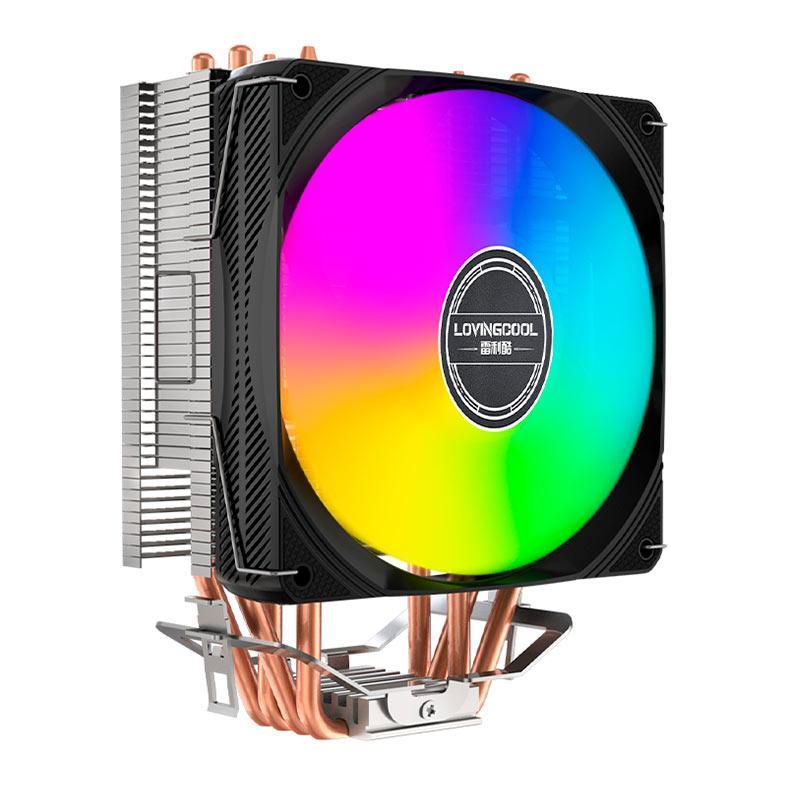 Cooler Para Processador Loving Cool X400B, Rainbow, 120mm, Preto, LC-X400B