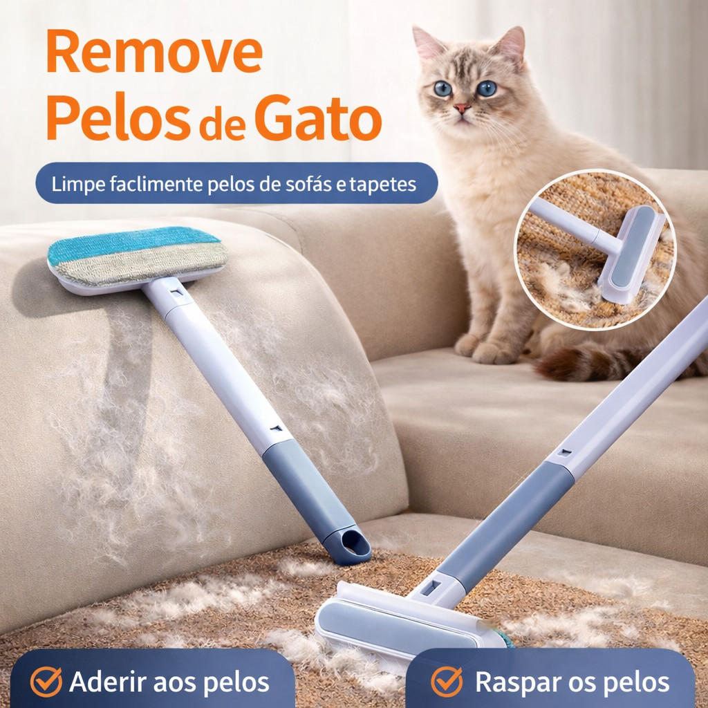 Escova Multifuncional 4 em 1 Remoção de Pelos de Animais Ideal para Roupas,Sofás,Tapetes e Vidro dms em Oferta na Shopee