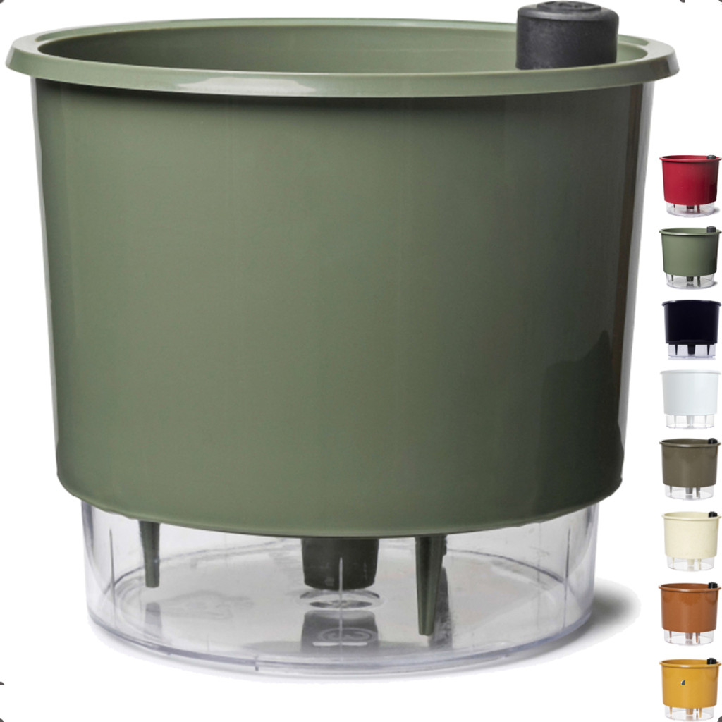 Vaso Raiz Auto Irrigável 21x18cm N4 Autoirrigável Grande Plantas Flores Temperos Horta Antidengue