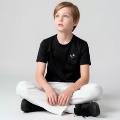 Camisa Corinthians Logo Gel 3D Preto Infantil