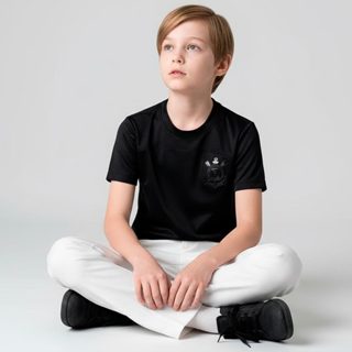 Camisa Corinthians Logo Gel 3D Preto Infantil em Oferta na Shopee