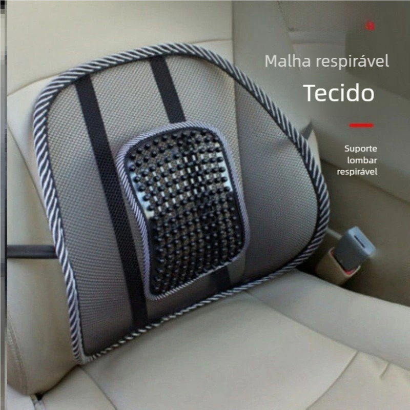 Encosto Lombar Ortopédico Ergonômico Para Carro E Cadeira Escritório Corretor Postural Com Telha Respirável Anti-Suor