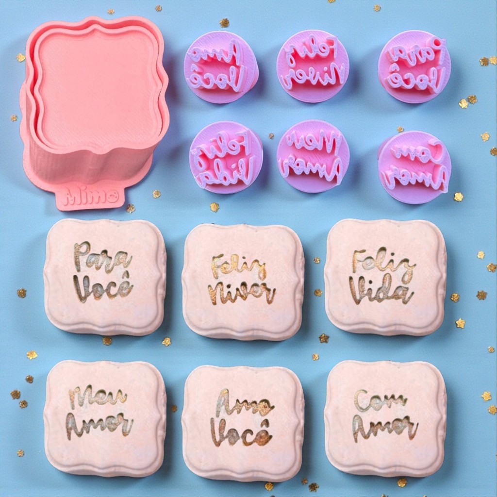Kit Ejetor e Carimbo Várias Frases Brigadeiro, Doce, Massa e Biscoito - 8 peças em Oferta na Shopee
