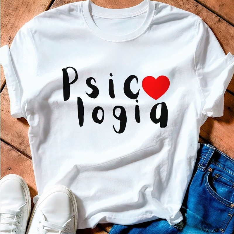 T-shirt 30.1 Camiseta Algodão Camisa Linda Camiseta Psicologia Profissão Curso Faculdade Universidade Camisa Blusa T-shi