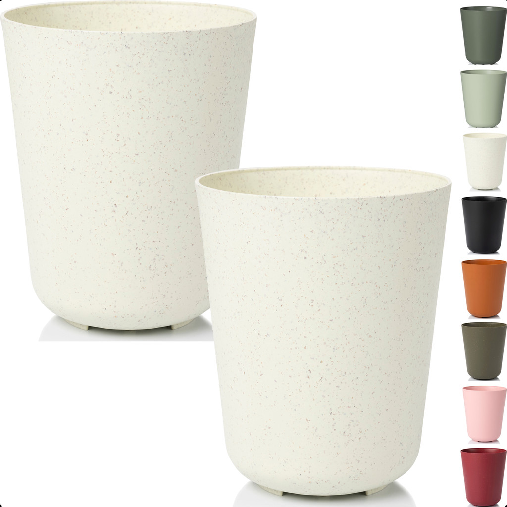 Kit 2 Cachepot Orquídea Vaso Pote 12 Raiz Due N5 13x15cm Encaixe Decore Cachepô Plástico p/ Decorar