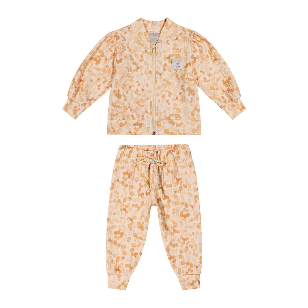 Conjunto Bebê Menina Jaqueta e Calça Poás Colorittá Laranja
