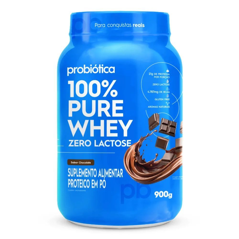 Whey 100% Pure Zero Lactose 900g - Probiótica