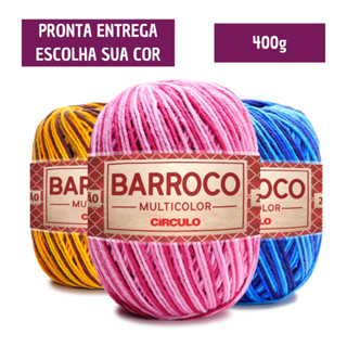 Barbante Barroco Multicolor 400g - Flores PROMO em Oferta na Shopee