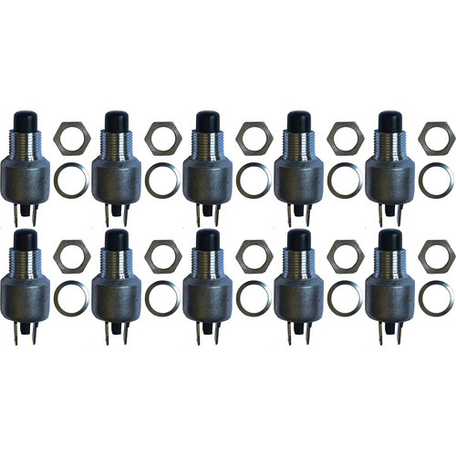 10 Botao de Partida e Buzina 12v Universal Dkw Leia A Descricao A003 Preto