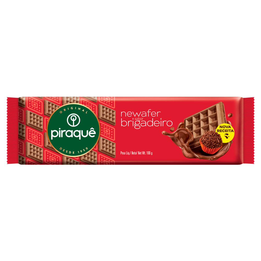 Biscoito Piraquê Newafer Sabor Brigadeiro 100g em Oferta na Shopee