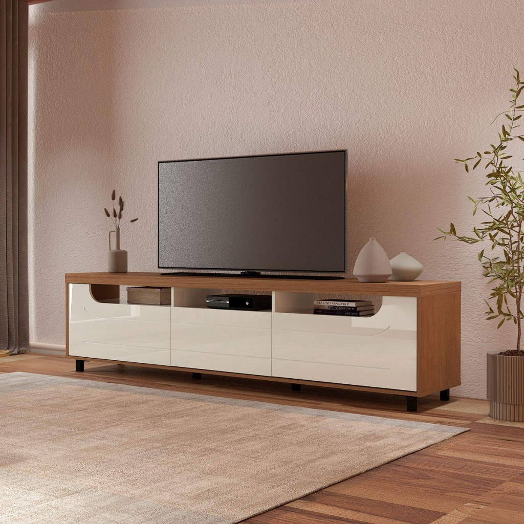 Rack para TV até 75 Polegadas Mercury 2 portas 1 Gaveta - Artely Móveis