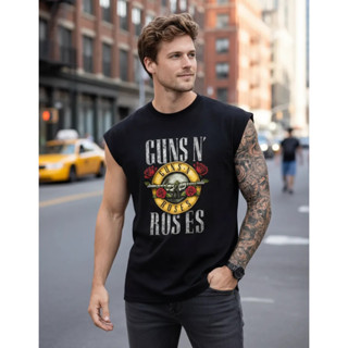 Camiseta Regata Oversized Guns N Roses Streetwear Cavada em Oferta na Shopee