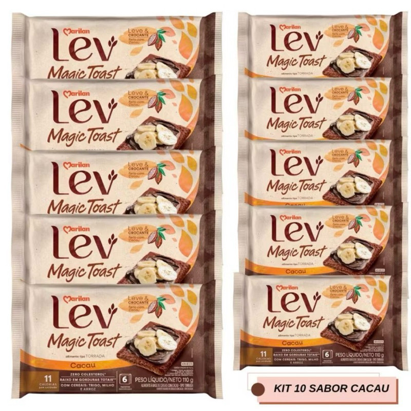 Torrada de Cacau Marilan Lev Magic Toast Kit