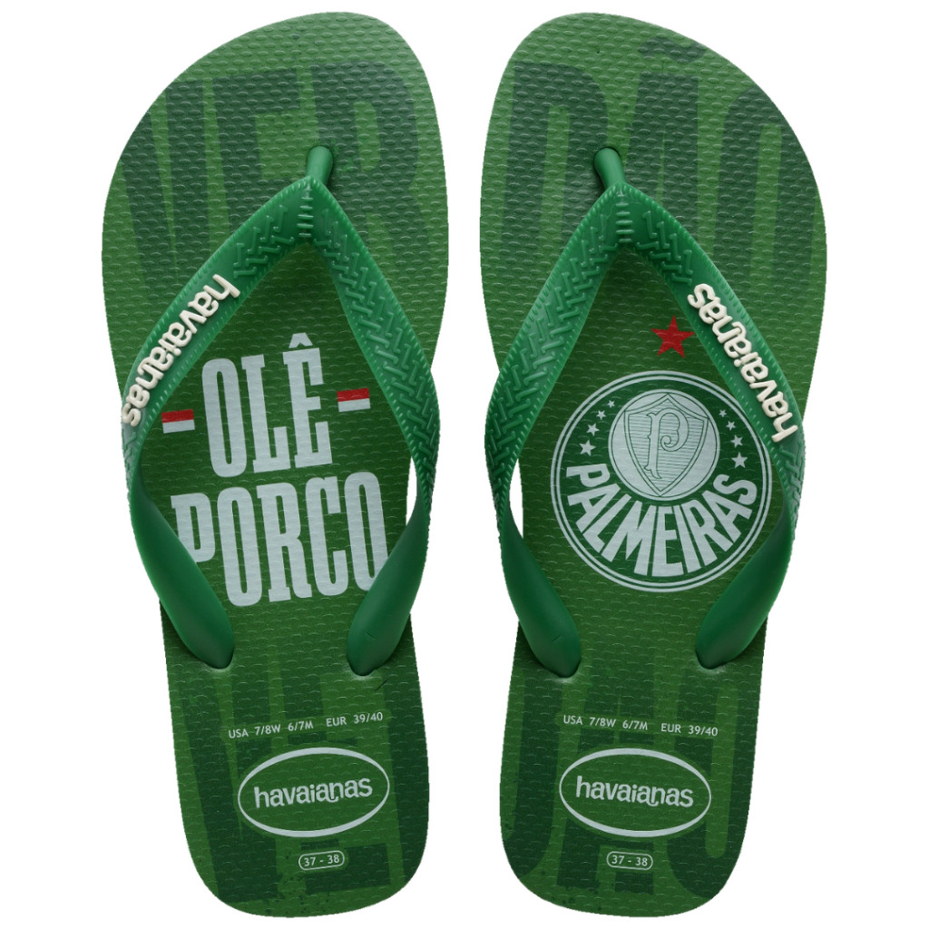 Chinelo do Palmeiras Havaianas Top Time Oficial Modelo Infantil Novo Original