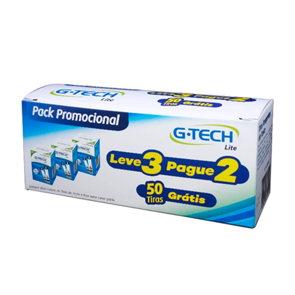 G-Tech Lite Tira Teste com 150 Unidades Leve 3 Pague 2 em Oferta na Shopee