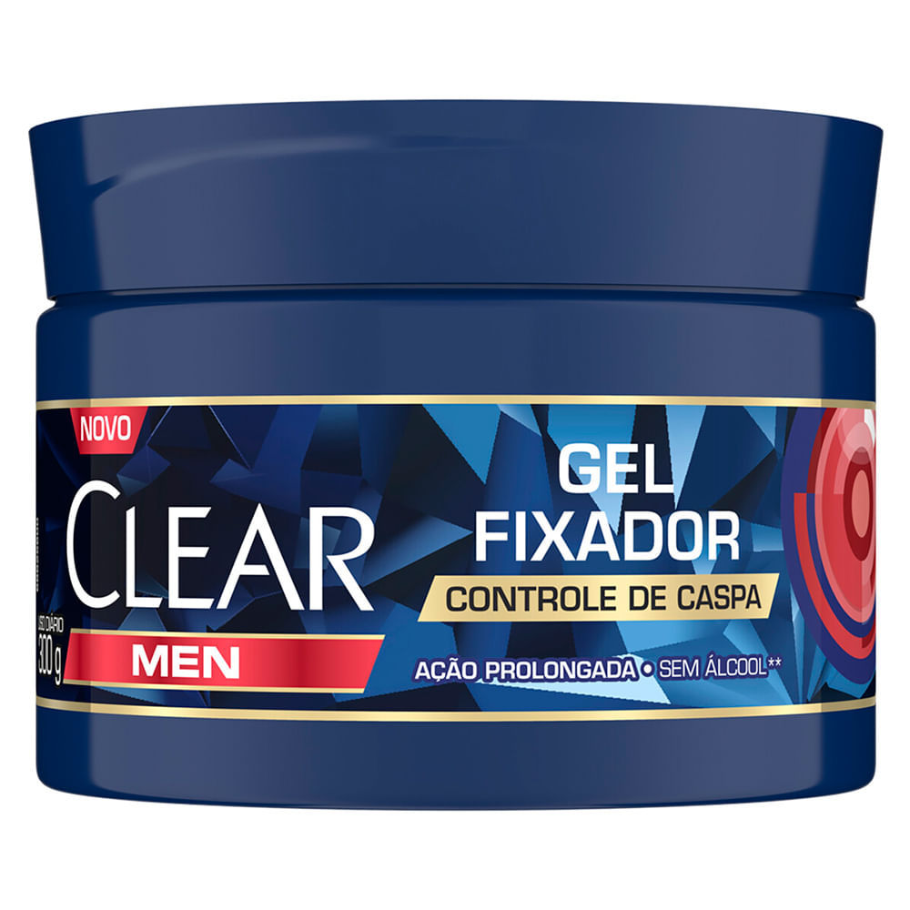 Gel Fixador Clear Men Controle de Caspas 300g