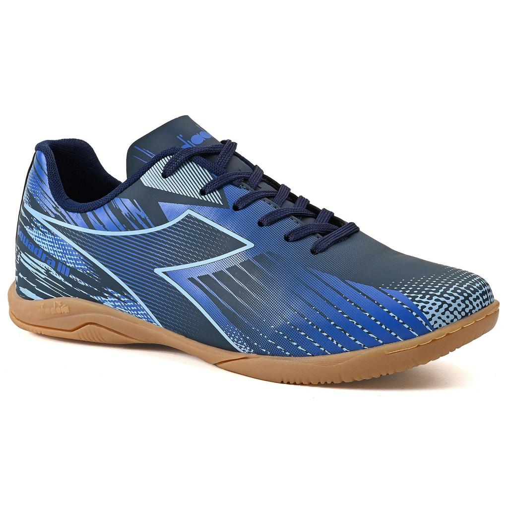 Chuteira Unissex Diadora Squadra III Futsal Marinho em Oferta na Shopee