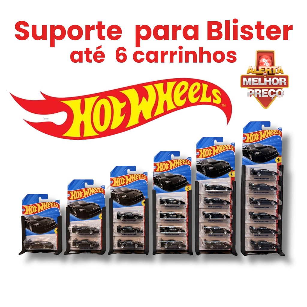 Hot Wheels Expositor em Blister - Display Mesa Blister Até 6 carrinhos