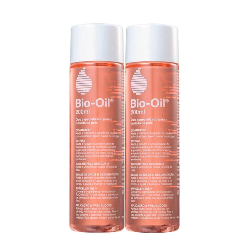 Kit Bio-Oil Óleo Restaurador Antiestrias 200ml - 2 Unidades em Oferta na Shopee