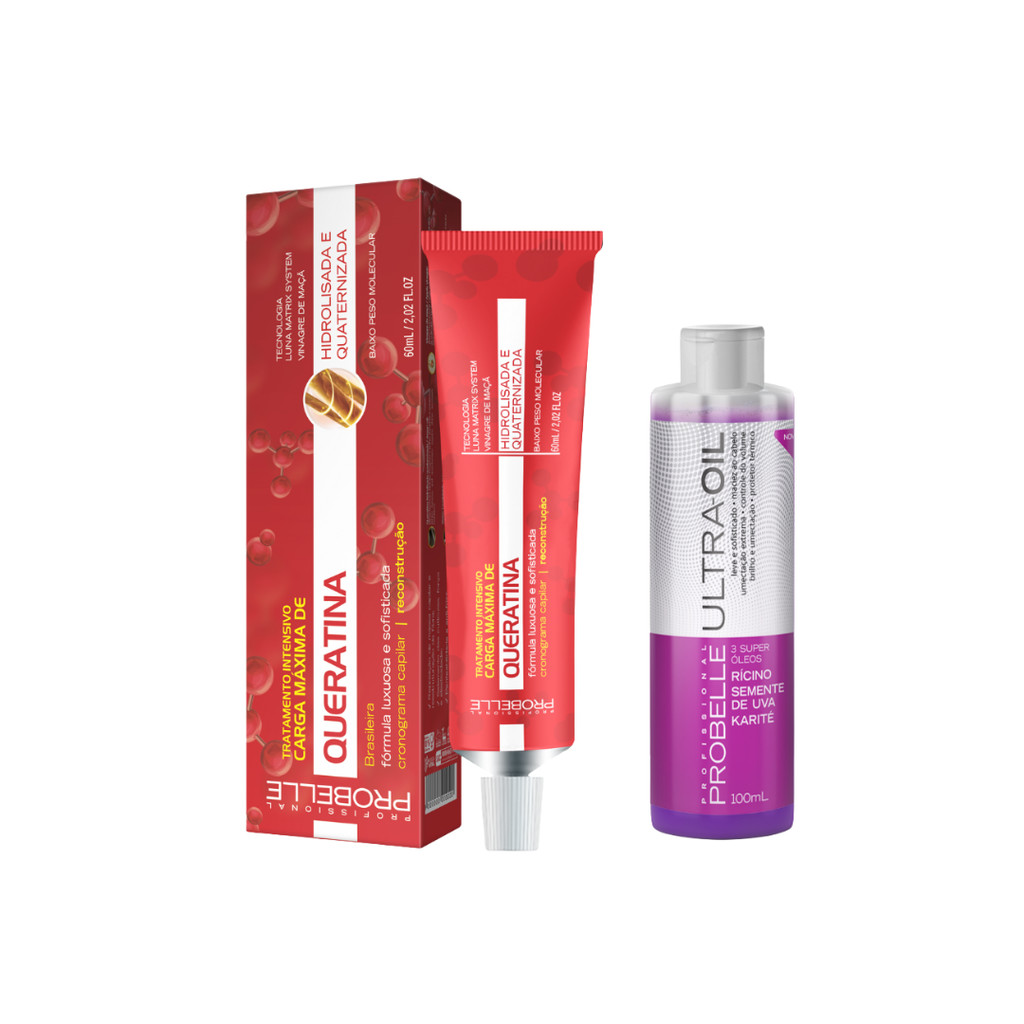 Kit Recarga de Queratina + Ultra Oil Uva PROBELLE
