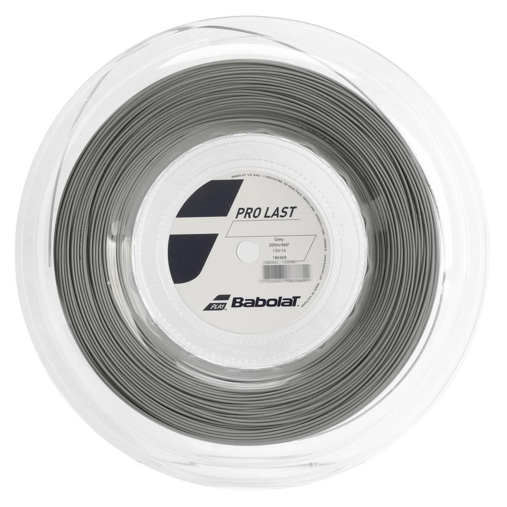 Corda Babolat Pro Last 16l 1.30mm Cinza - Rolo com 200 Metros