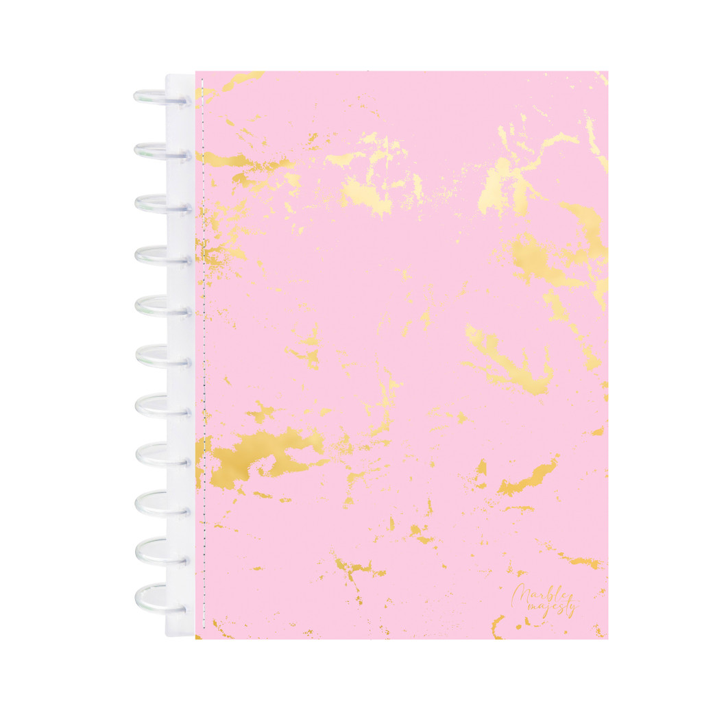 Caderno Discos Capa Dura Universitário 10 Matérias 160 fls - KITDISC Capa:Rosa