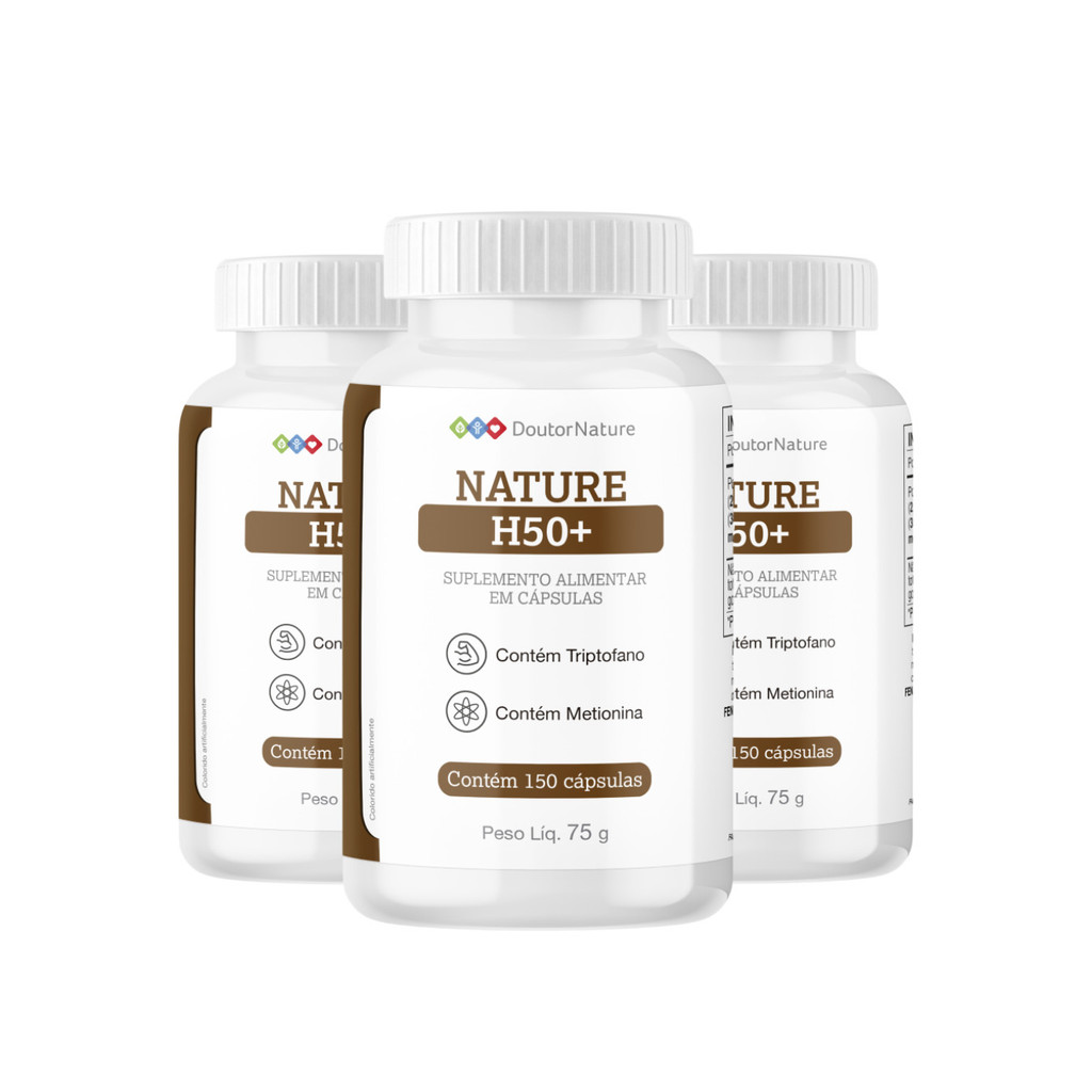 Nature H50+ Original ( 3 Potes ) em Oferta na Shopee