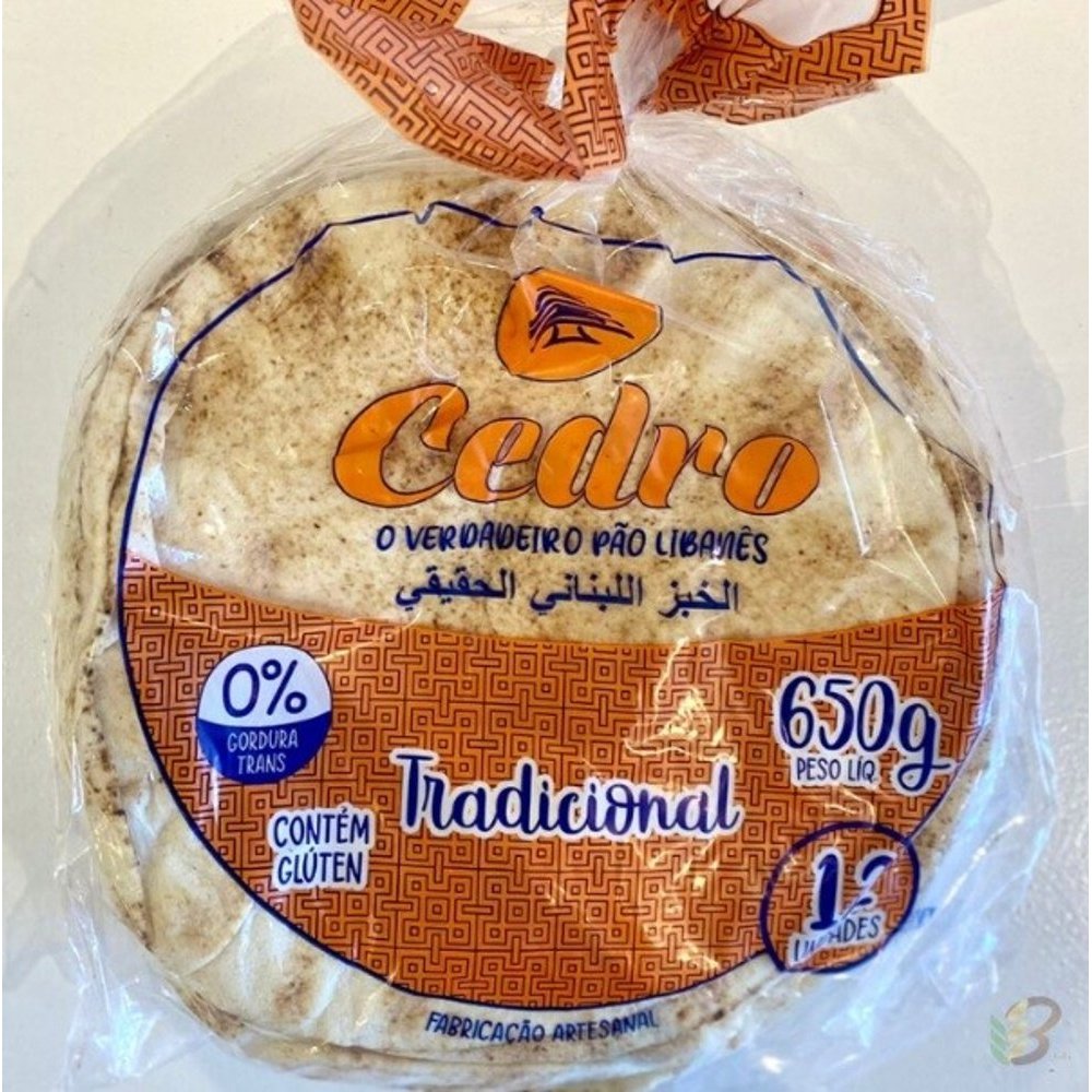 Pão Sírio Tradicional Cedro 650g
