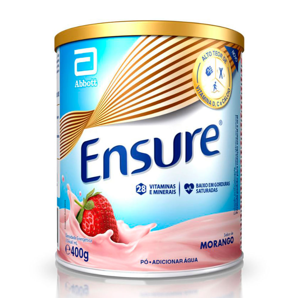 Ensure Morango Suplemento Alimentar 400g em Oferta na Shopee