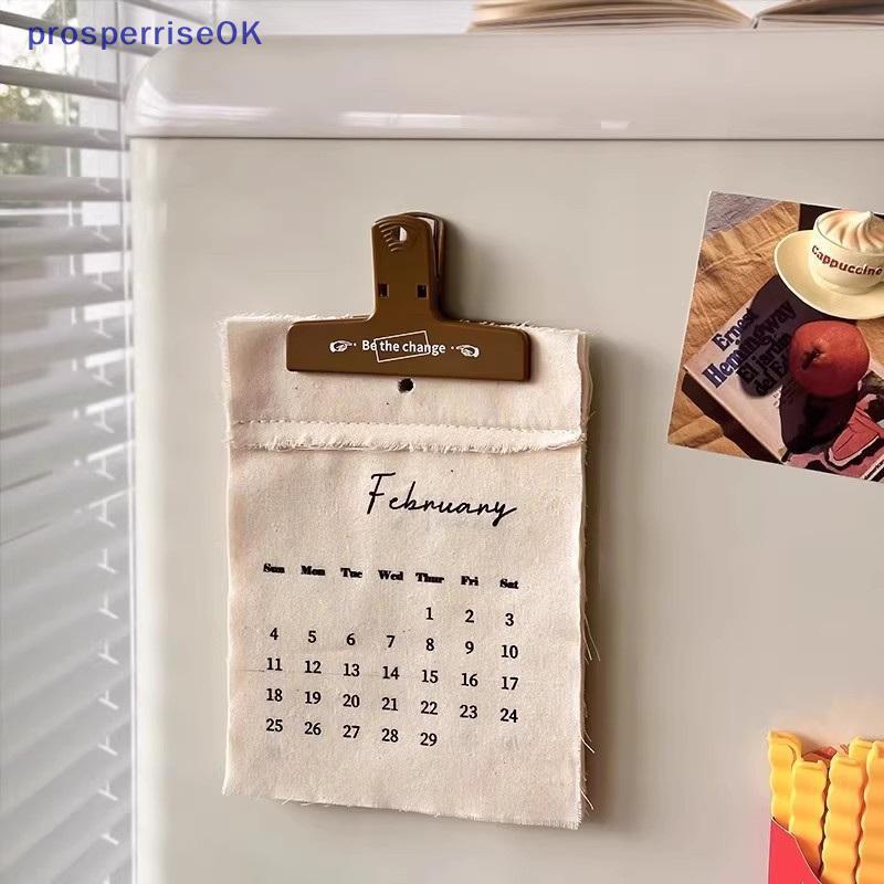 [newpros] Calendário De Parede De Tecido Estilo Gancho De Lona 2026 , Retrô De Alto Valor , Decoração De Worthy [pubr] — imagem 2 de 2