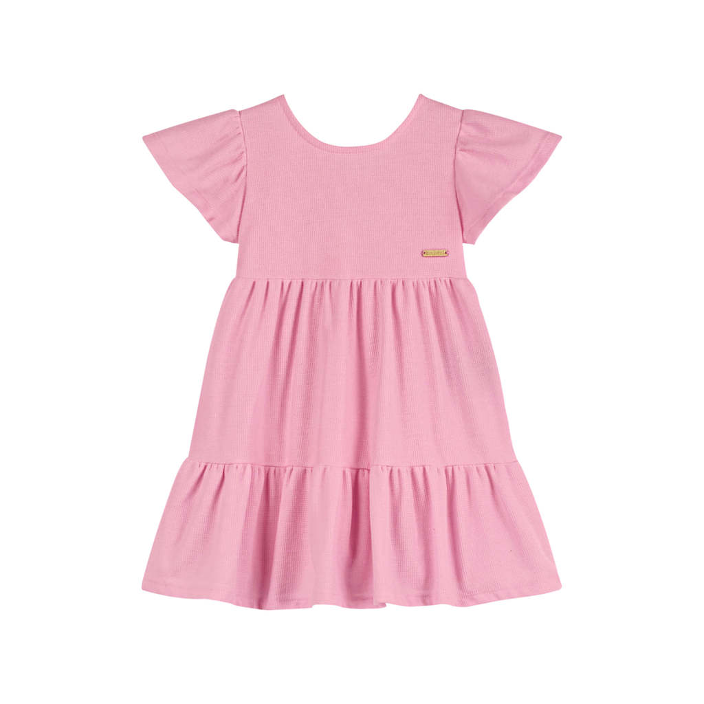 Vestido Infantil Menina Abertura Costas Colorittá Rosa em Oferta na Shopee