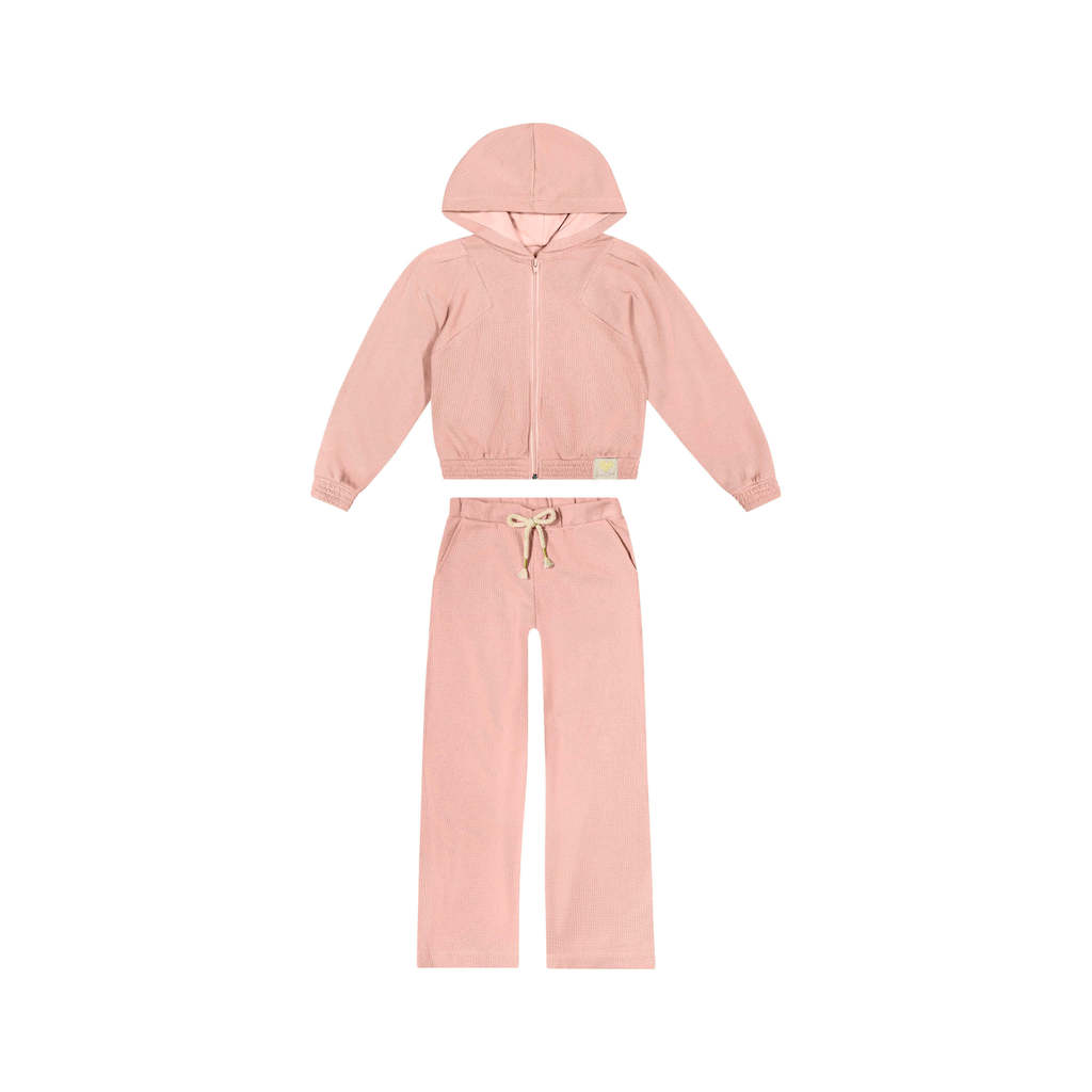 Conjunto Infantil Menina Rosa Claro em Oferta na Shopee