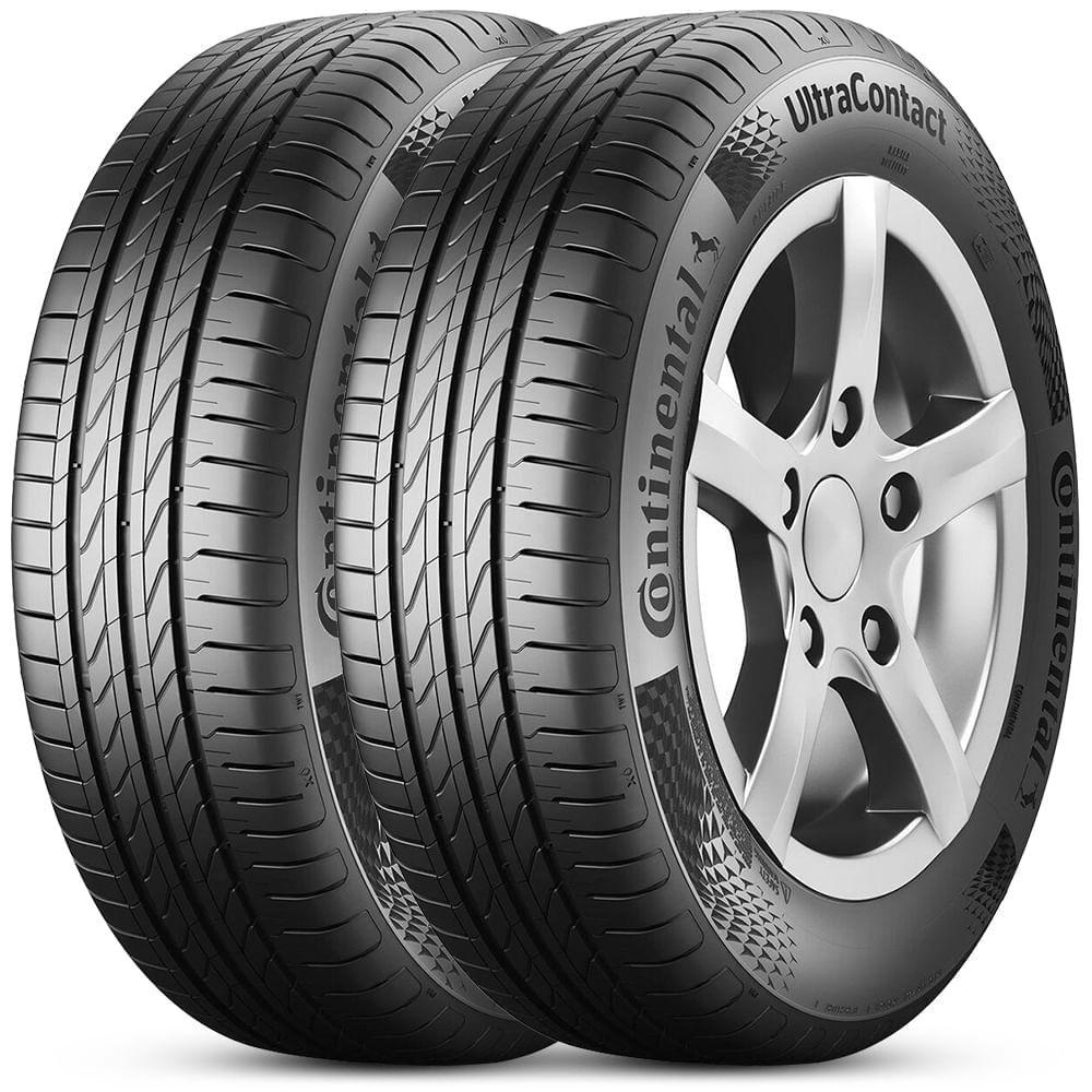 Kit 2 Pneu Aro 15 195/65R15 91H Ultracontact Continental em Oferta na Shopee