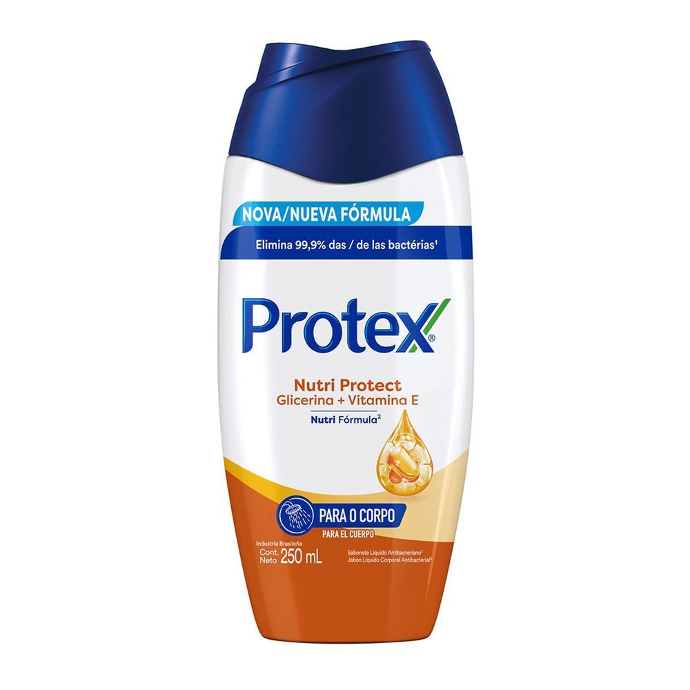 Sabonete Líquido Antibacteriano Protex Nutri Protect Vitamina E 250ml em Oferta na Shopee