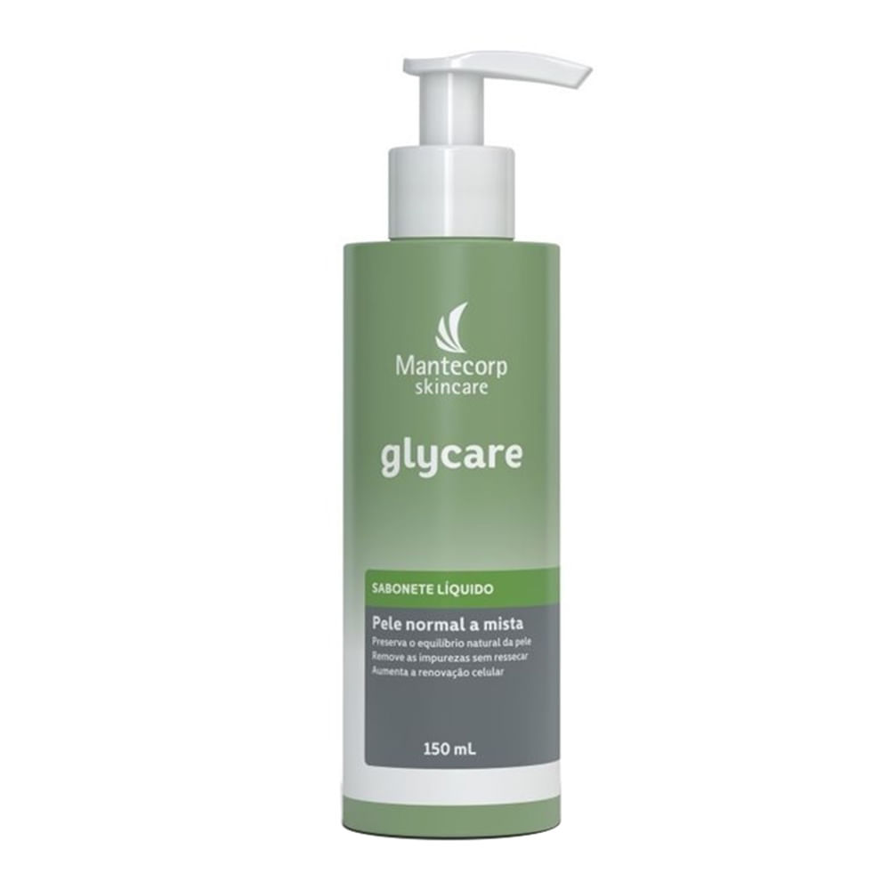 Glycare Sabonete Líquido Pele Normal a Mista 150ml em Oferta na Shopee