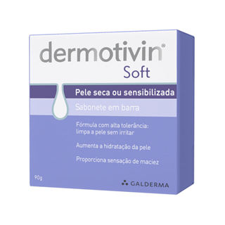 Dermotivin Soft Sabonete em Barra para Pele Seca ou Sensibilizada 90g em Oferta na Shopee