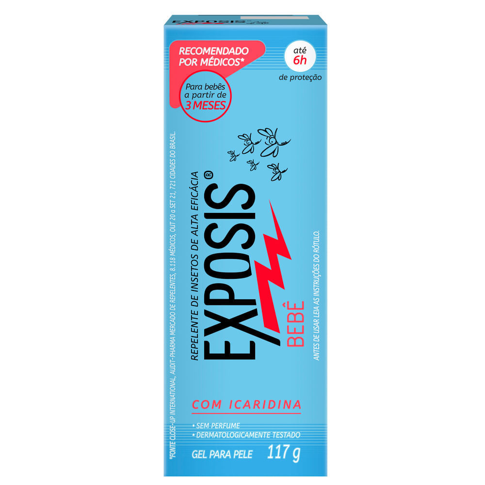 Repelente Exposis Bebê Gel com 117g em Oferta na Shopee