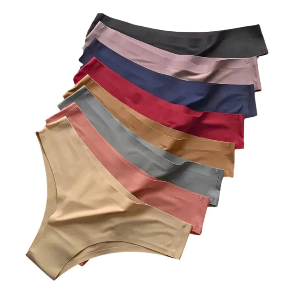 Kit Calcinhas Tanga Confortável Sem Costura Poliamida Não Marca — imagem 1