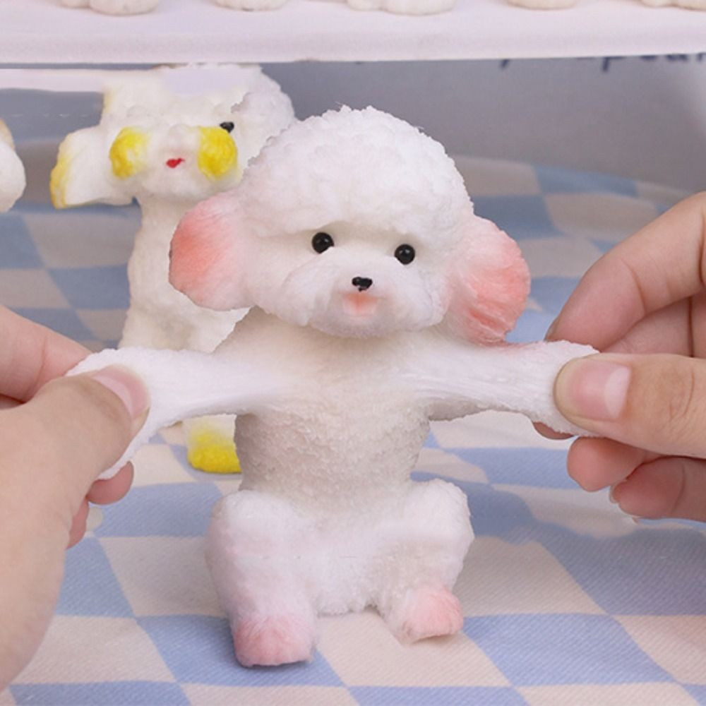 Feito À Mão Silicone Bonito Cão Gatinho Super Macio Taba Brinquedos Mole Mochi Squeeze Brinquedo Crianças Alívio