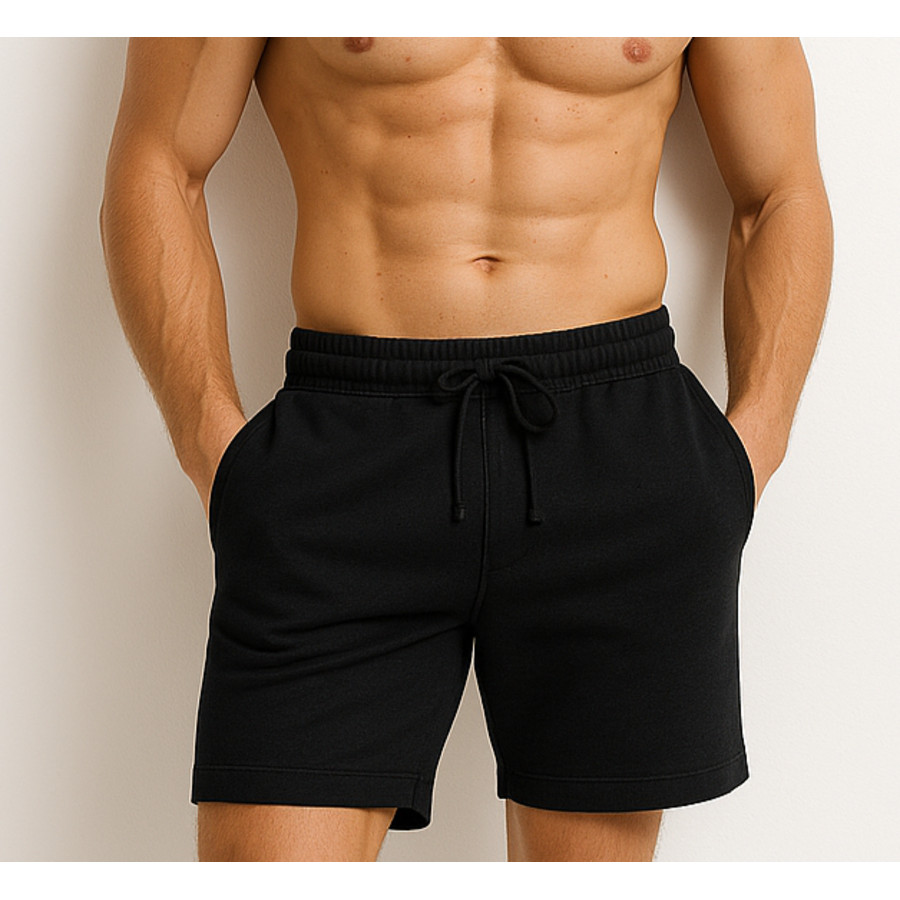 Short Masculino Moletom Bermuda Casual Premium Leve Esportivo Estiloso Flanelado Tendência Confortável