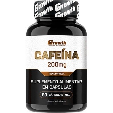 Cafeína 200mg - Pote 60 Cápsulas - 100% Autêntico