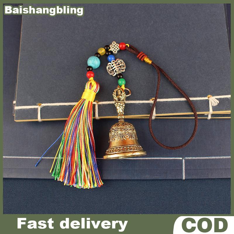 Imagem BSBL Retro Cobre Sino Sinos De Vento Artesanato Em Bronze Fundição Caindo Tibetano Idéias Pingente BL