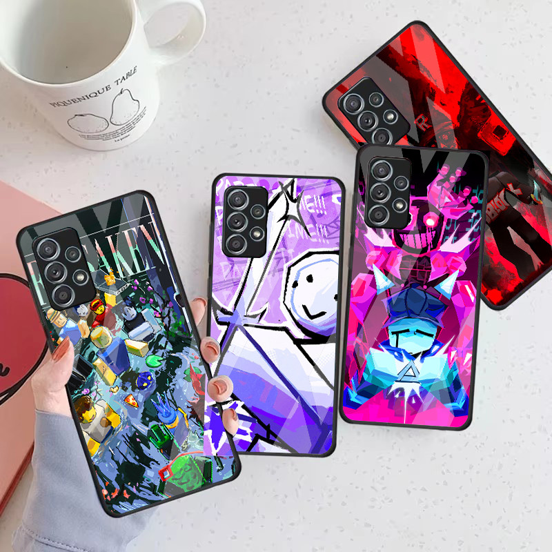 Foraken 01 Capa De Telefone De Vidro Para Samsung Galaxy A16 A15 A25 A35 A55 A53 A54 A34 A14 A32 A52 4G 5G A56 A54