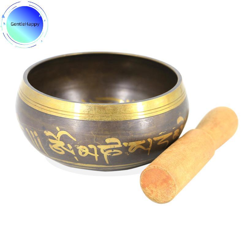 Imagem GentleHappy Buda Tigela De Som Sino Tibetano Yoga Meditação Metal Cantando Atacante Latão Carrilhão Artesanato Música br