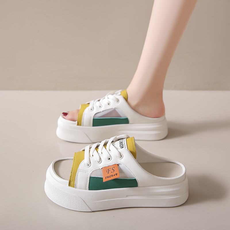 Chinelos femininos casuais, antiderrapantes e que aumentam a altura