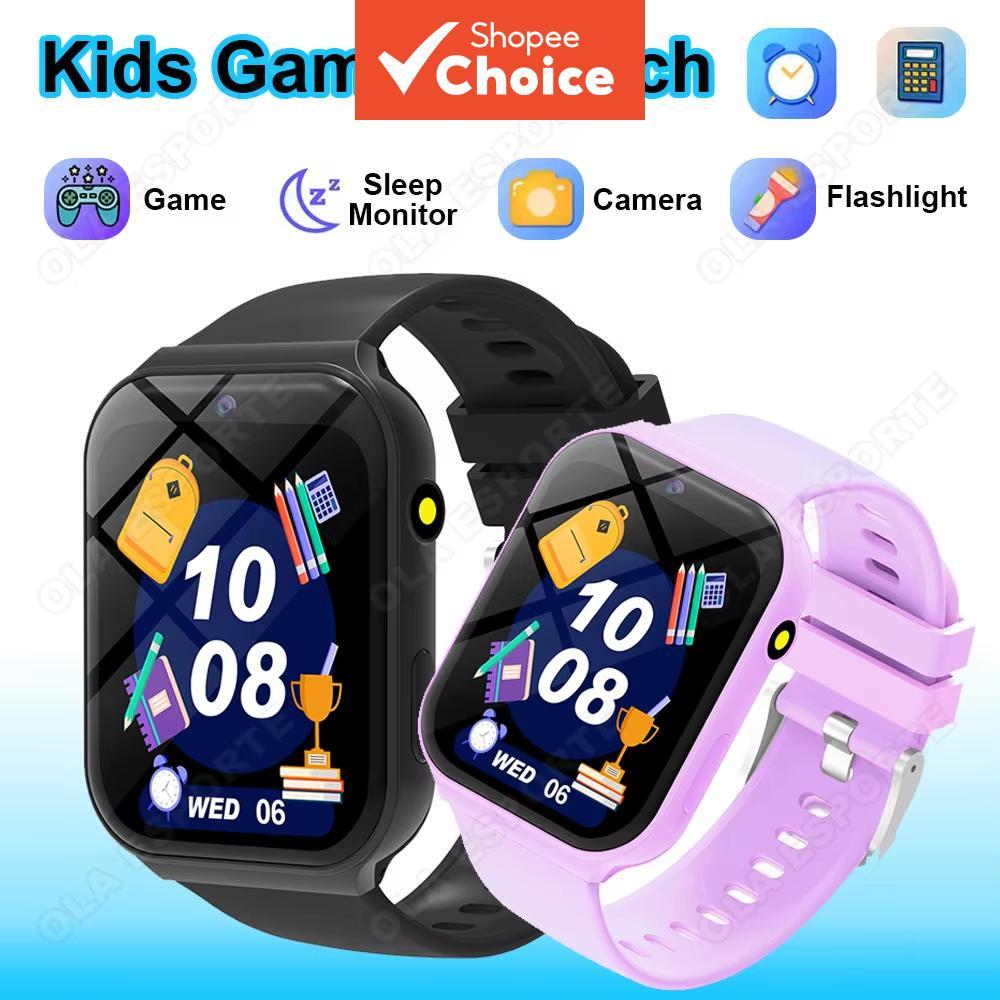 Relógio Inteligente Infantil 18 Jogos Calculadora Câmera HD Lanterna Pedômetro Monitoramento do Sono Smartwatch para