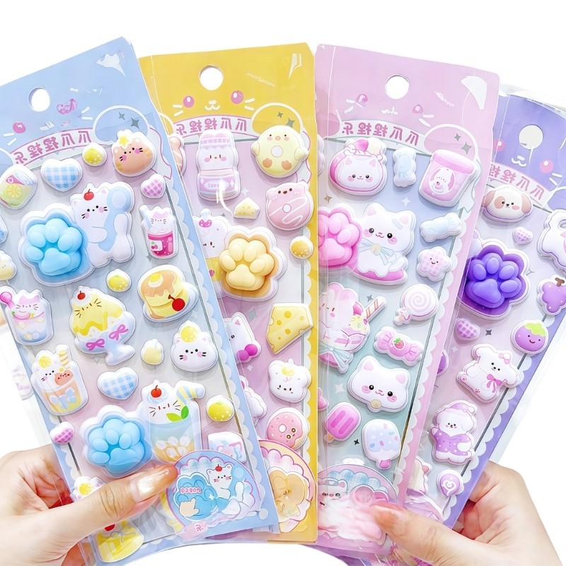 Adesivo lead Puffier Para Crianças De Design 3D Meninos E Meninas Usando Minúsculo