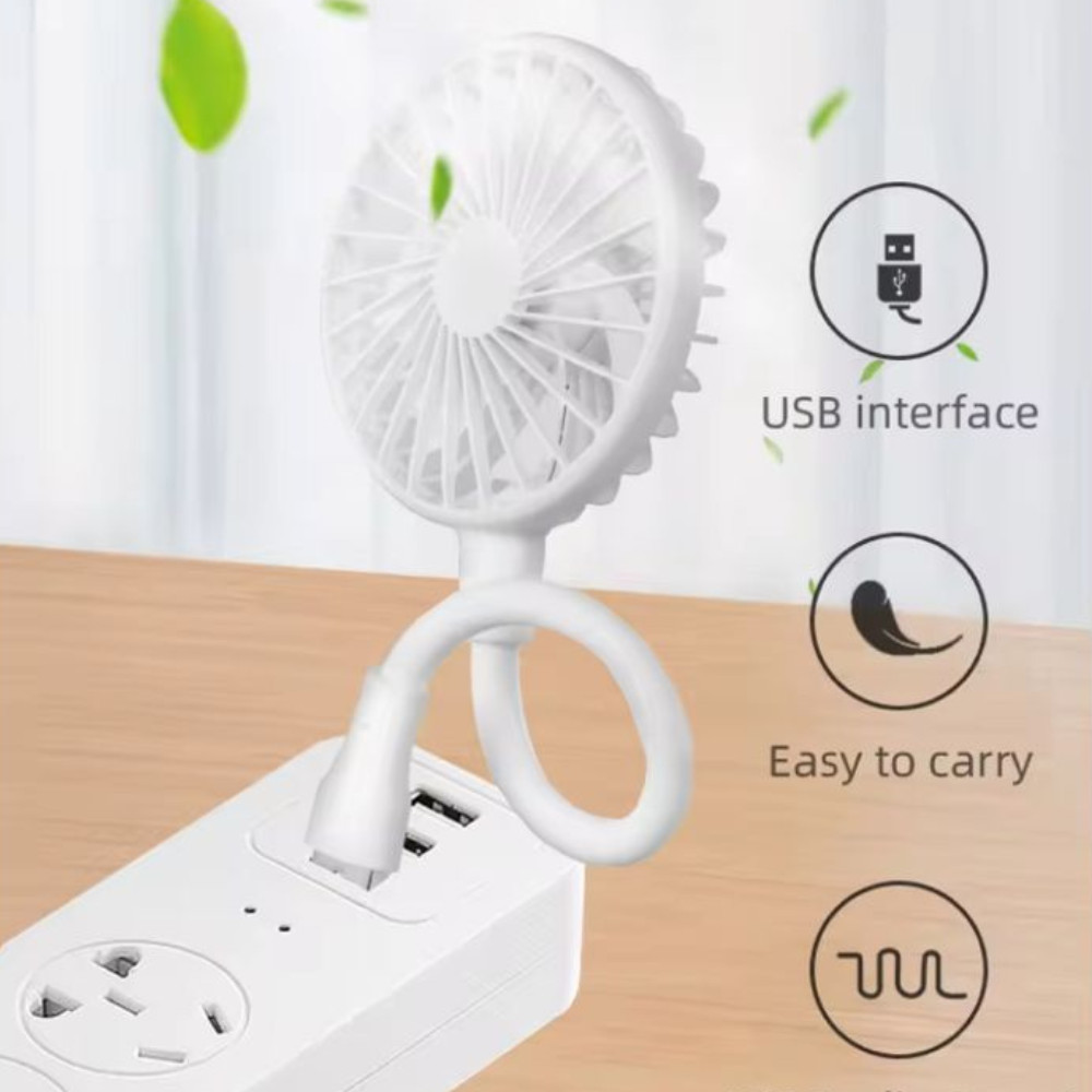 Ventilador Mini  Portátil Usb De Mesa Universal  Flexível 360 Grau Para Maquina de Costura/Notebook